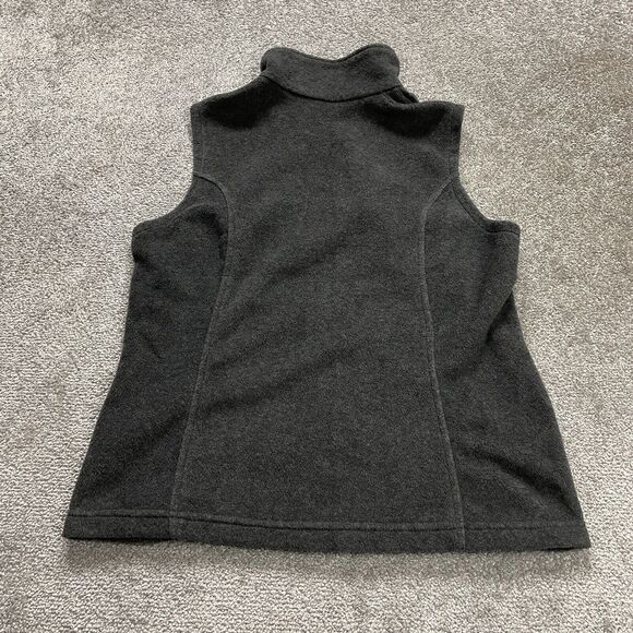 Columbia Fleece Vest Mens Large Gray Full Zip High Neck Pockets Outdoor Hiking - Picture 2 of 13